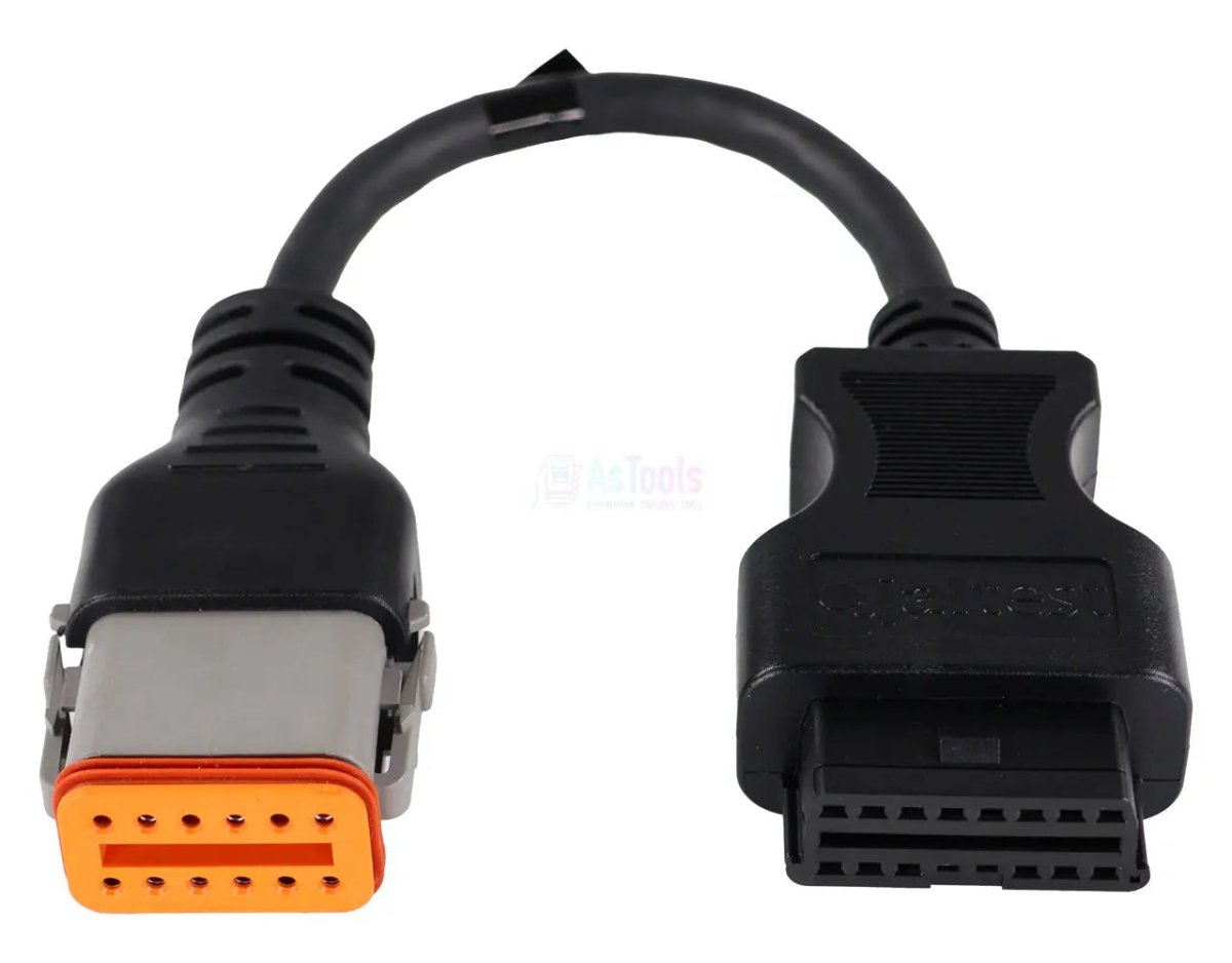 Jaltest Komatsu 12 Pins OBD - 16 Pins OBD2 Verloopkabel Terrein- en Bouwmachine