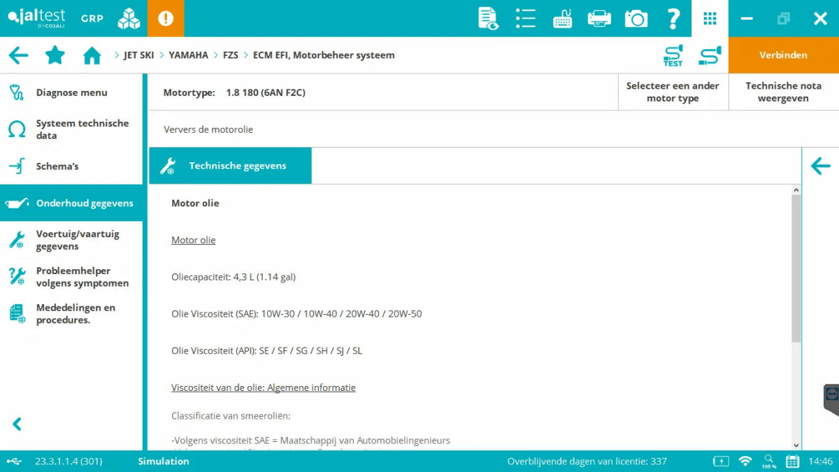 Jaltest Marine (Jetski) Uitleesapparaat