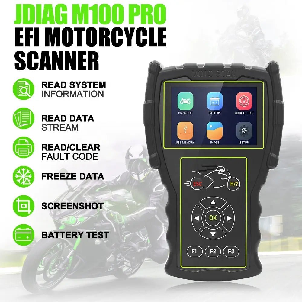 JDiag M100 Pro Motorfiets Uitleesapparaat