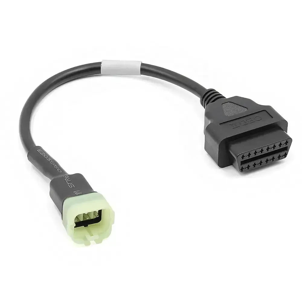 Kawasaki 6-pins naar 16-pins OBD2 Verloopkabel – Motorfiets