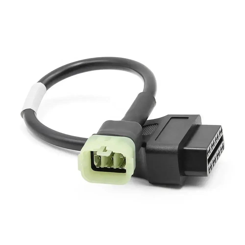 Kawasaki 6-pins naar 16-pins OBD2 Verloopkabel – Motorfiets