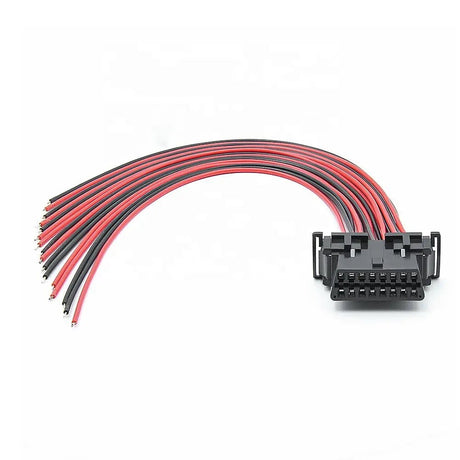 Kia/Hyundai 16 Pins OBD2 Poort Vrouwtje Met 16 Open Eindkabels 30 cm