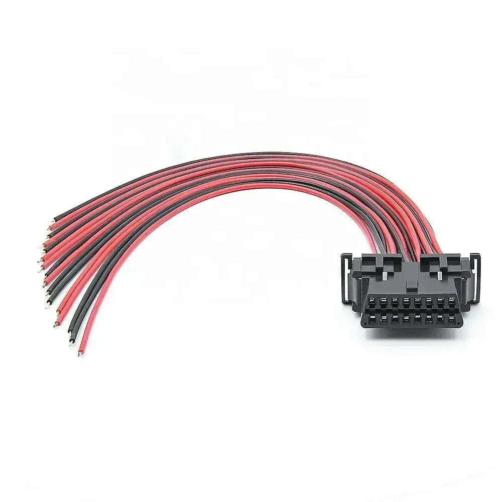 Kia/Hyundai 16-pins OBD2 Poort (Vrouwtje) met 16 Open Eindkabels – 30 cm