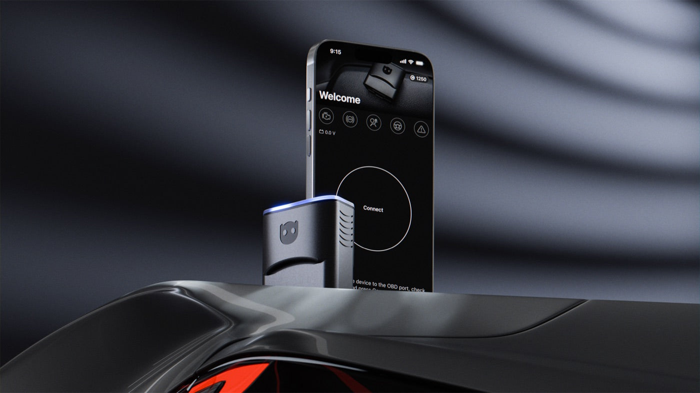 OBDeleven 3 diagnostic device with the app where you choose One-Click Apps