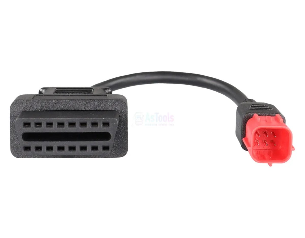 OBDSTAR Euro V 6 Pins OBD - 16 Pins OBD2 Verloopkabel Motorfiets
