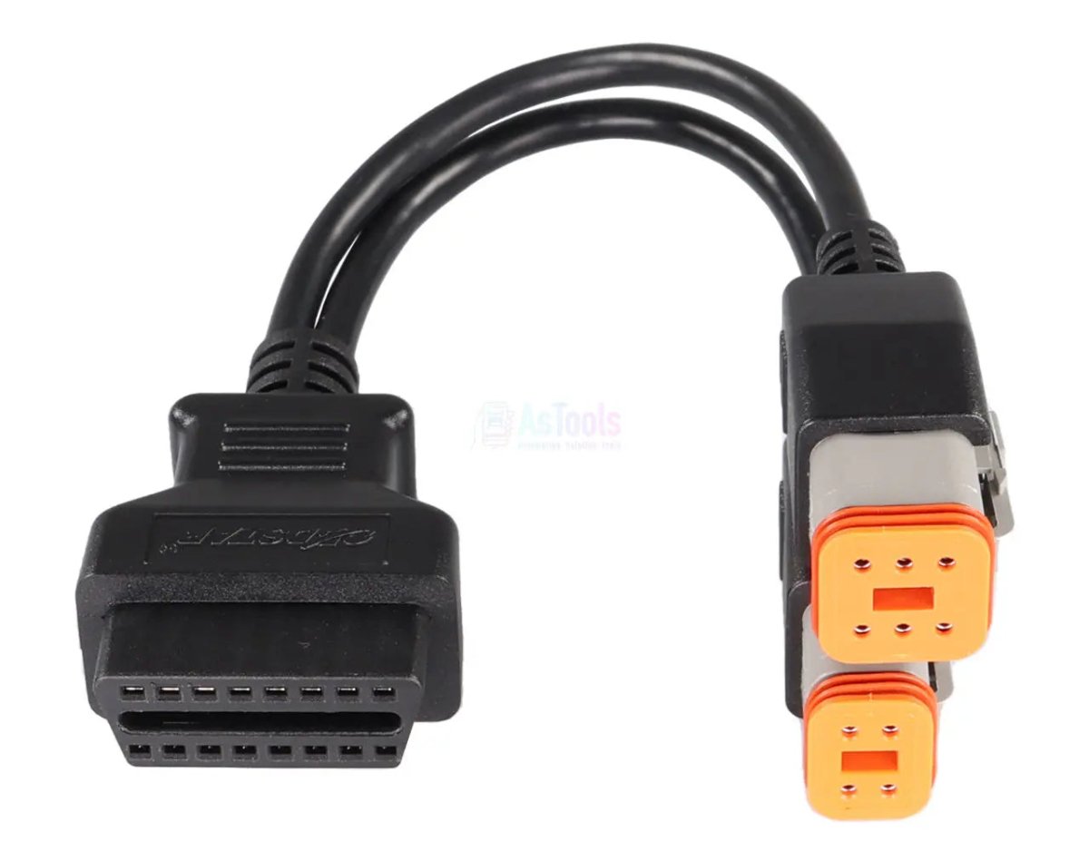 OBDSTAR Harley Davidson 4+6 Pins OBD - 16 Pins OBD2 Verloopkabel Motorfiets