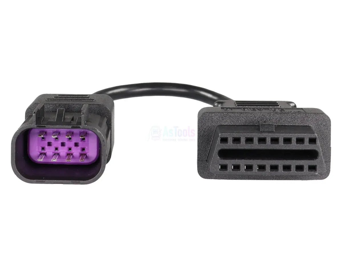 OBDSTAR Indian/Victory/Polaris 8 Pins OBD - 16 Pins OBD2 Verloopkabel Motorfiets
