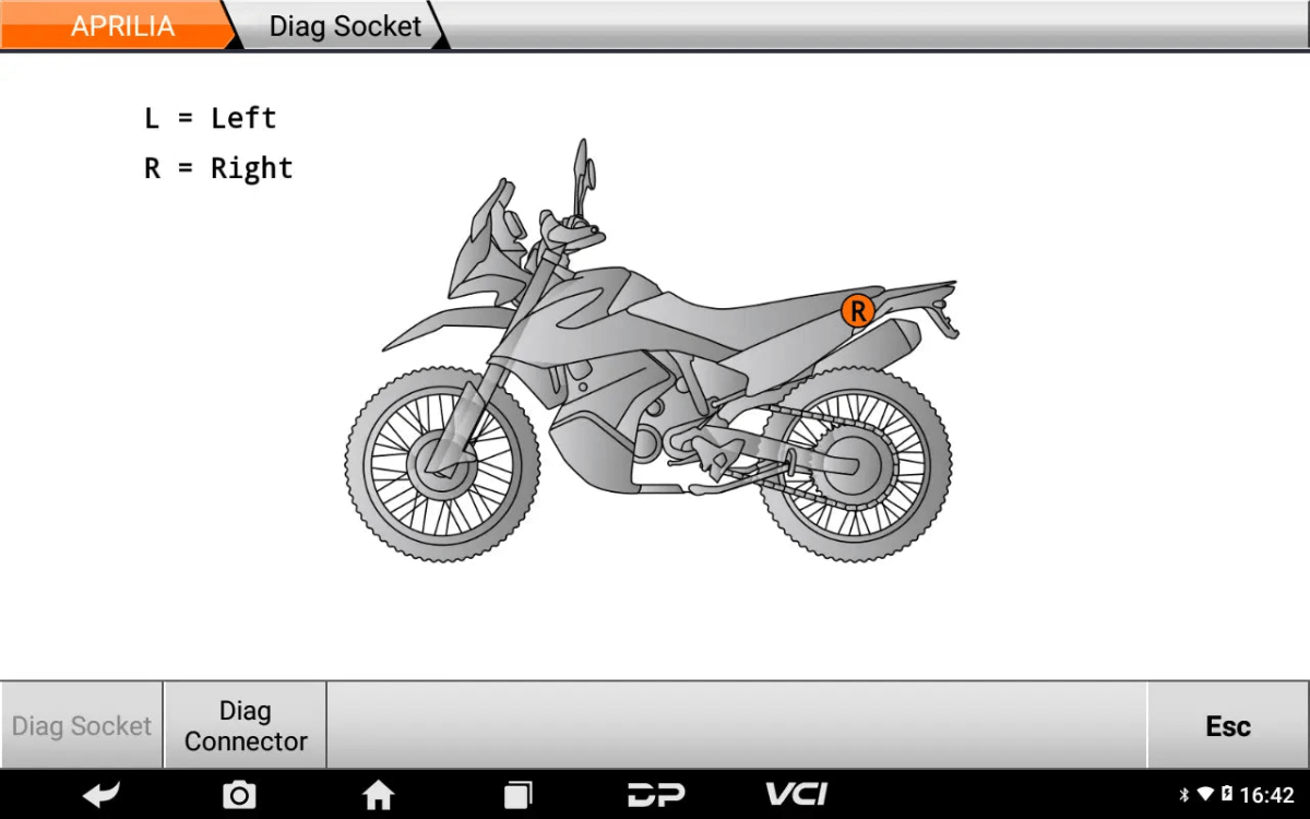 OBDSTAR IScan Piaggio Multi Snorfiets/Motorfiets Uitleesapparaat
