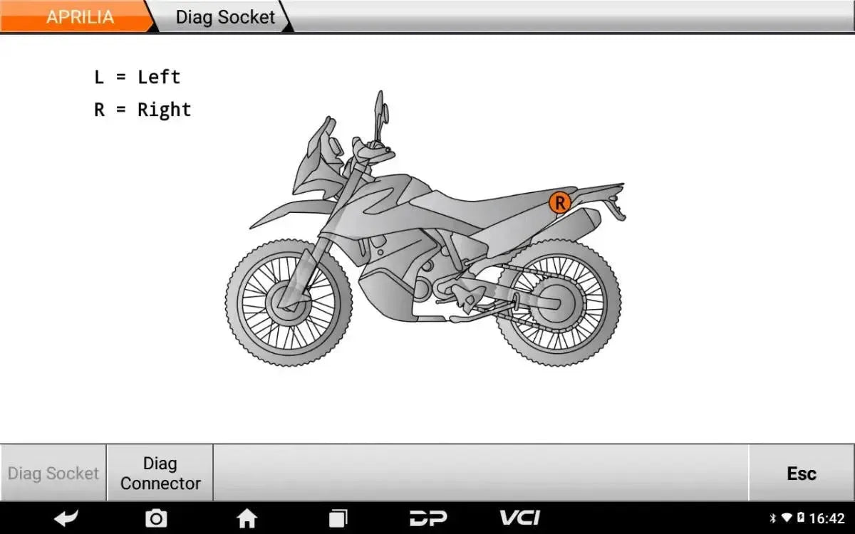 OBDSTAR IScan Piaggio Multi Snorfiets/Motorfiets Uitleesapparaat