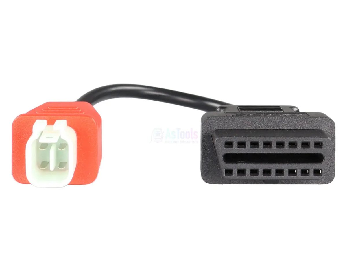 OBDSTAR MV Agusta 4 Pins OBD - 16 Pins OBD2 Verloopkabel Motorfiets