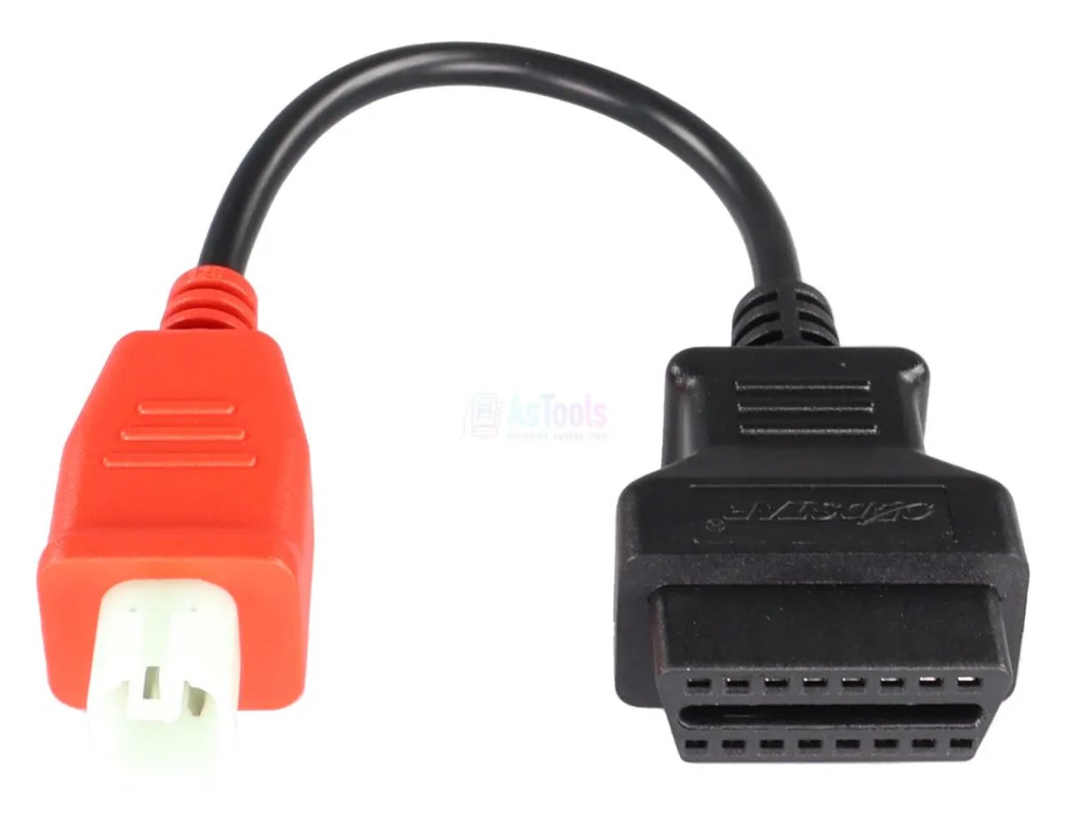 OBDSTAR MV Agusta 4 Pins OBD - 16 Pins OBD2 Verloopkabel Motorfiets