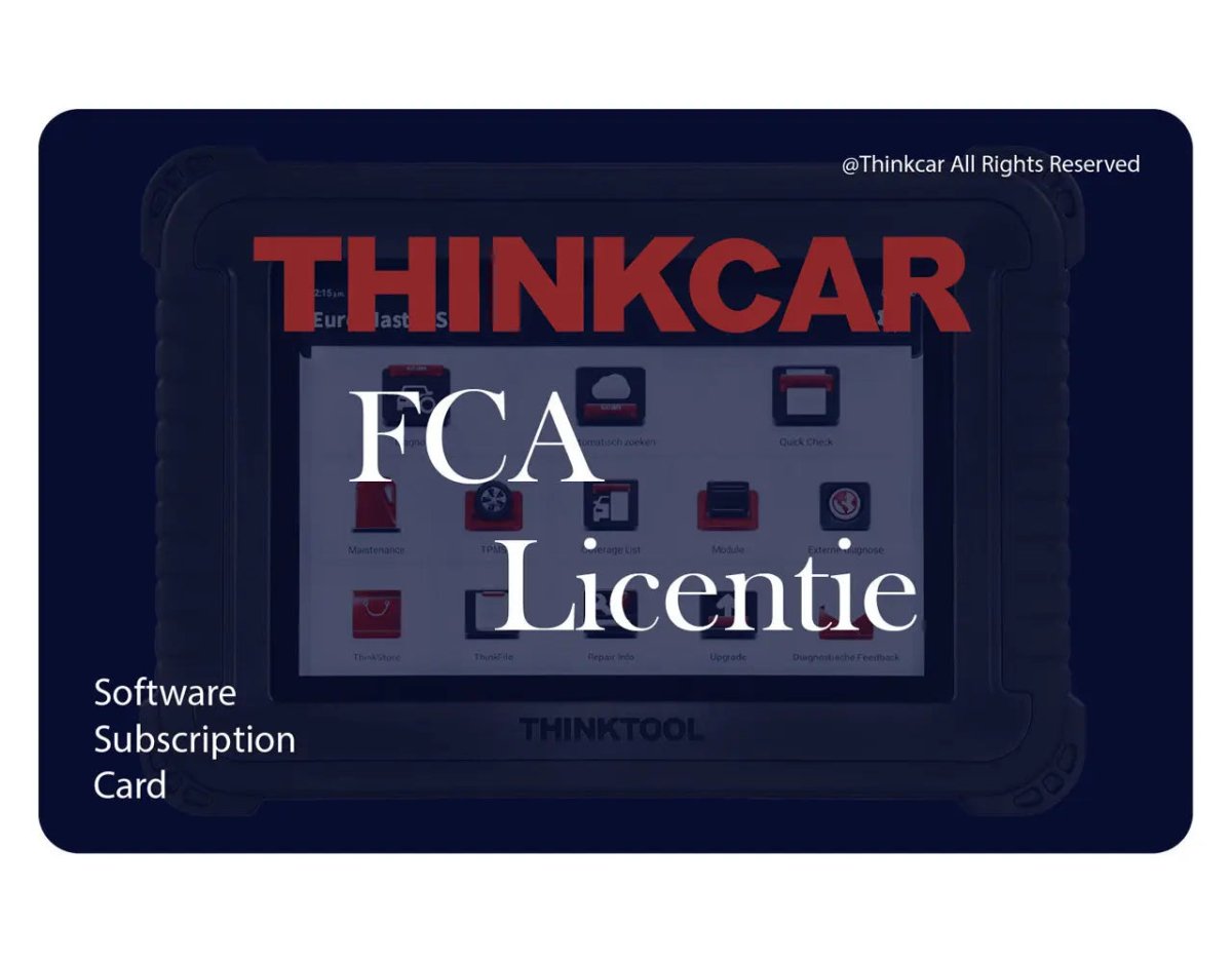 Thinkcar Thinktool FCA Licentie