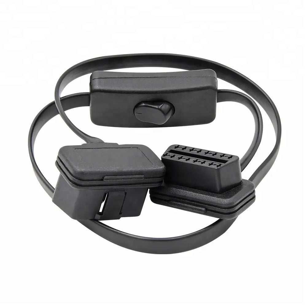 Universele 16 Pins OBD2 Platte Switch Verlengkabel 60 cm