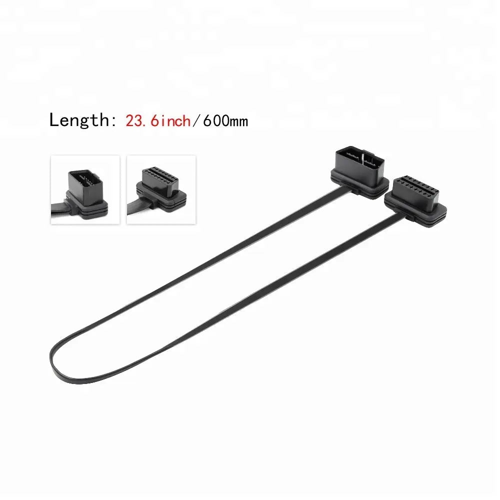 Universele 16 Pins OBD2 Platte Verlengkabel 60 cm