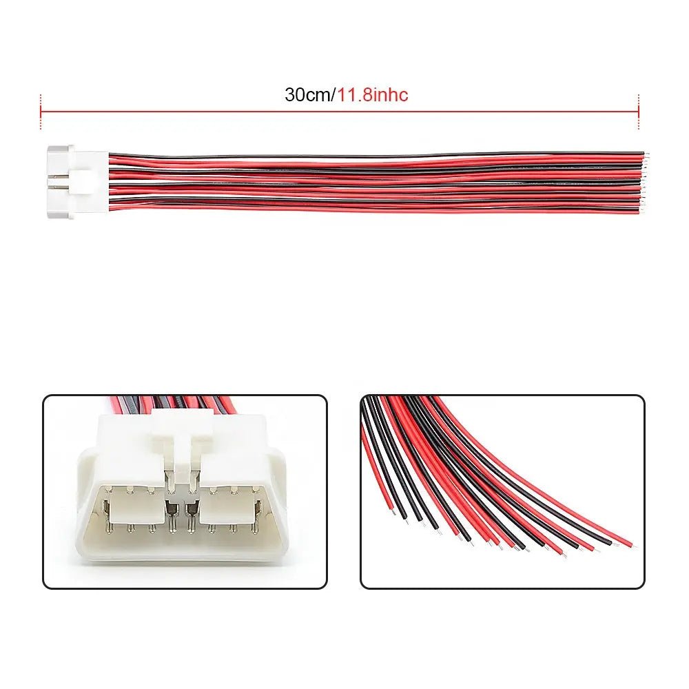 Universele 16 Pins OBD2 Poort Mannetje Met 16 Open Eindkabels 30 cm