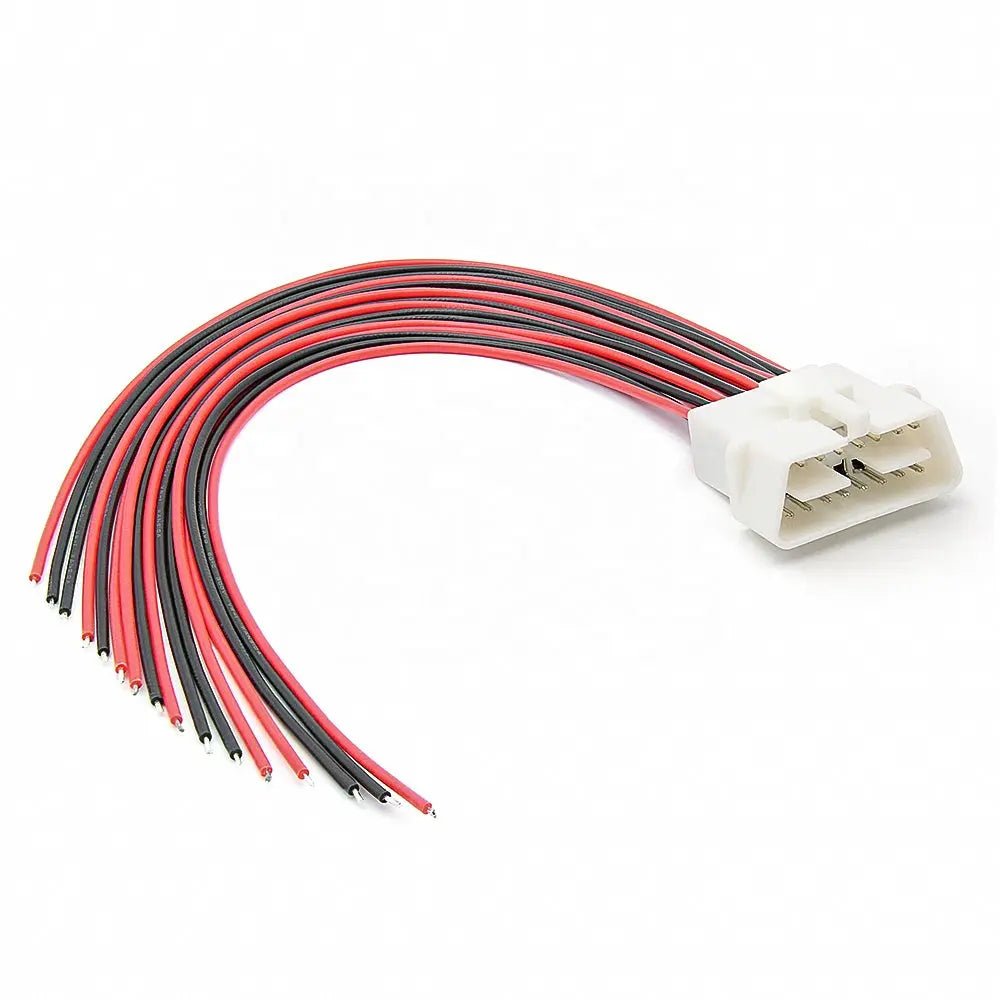 Universele 16 Pins OBD2 Poort Mannetje Met 16 Open Eindkabels 30 cm