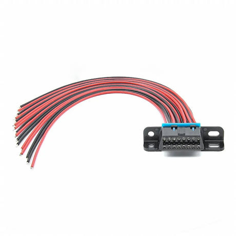 Universele 16 Pins OBD2 Poort Vrouwtje Met 16 Open Eindkabels 30 cm