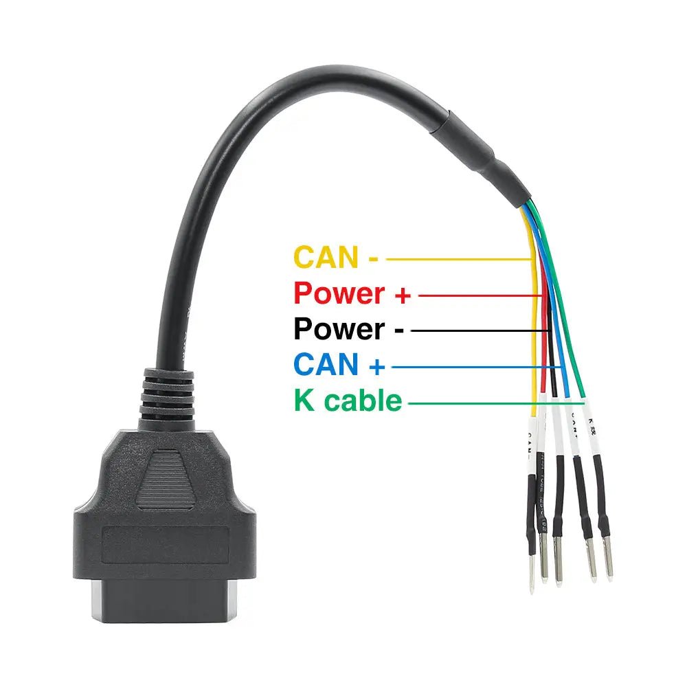 Universele 5 Pins OBD - 16 Pins OBD2 Verloopkabel Snorfiets/Motorfiets