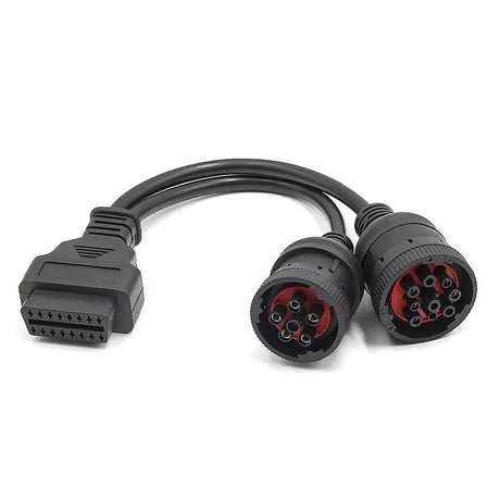 Universele 6 Pins J1708 + 9 Pins J1939 - 16 Pins OBD2 Verloopkabel Bedrijfs- en Werkvoertuig