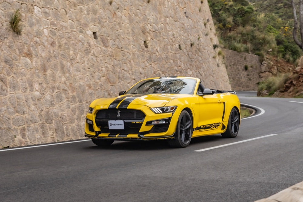 Sports car on a mountain road, ready to be diagnosed