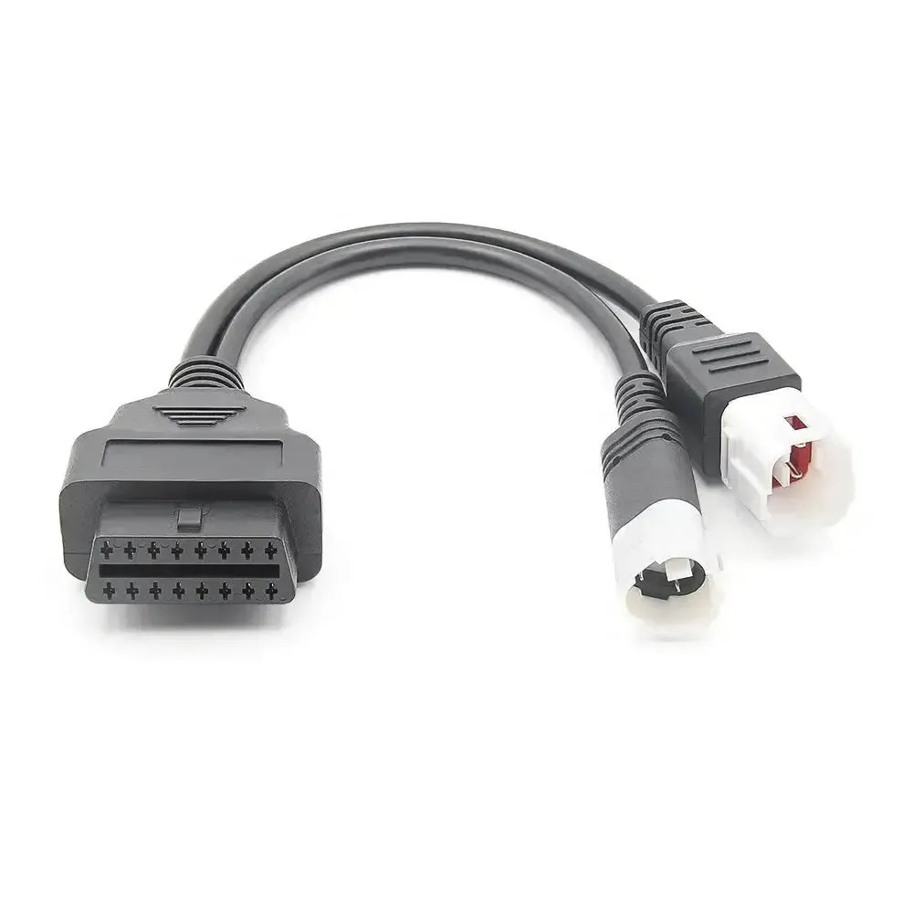 Yamaha 3+4-pins naar 16-pins OBD2 Verloopkabel – Motorfiets